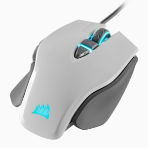Mouse Gamer CORSAIR M65 RGB Elite 18K DPI – Blanco